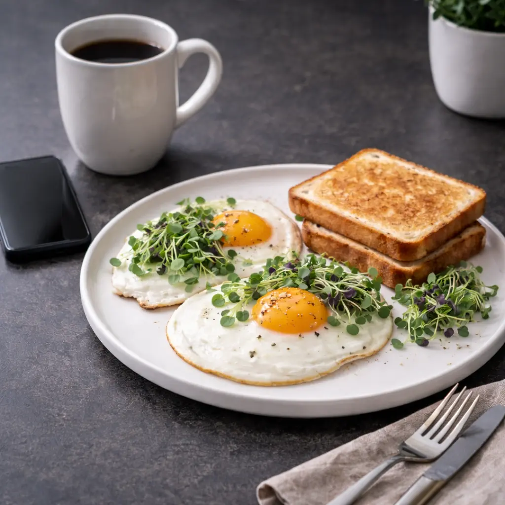 Микрозелень в завтраке